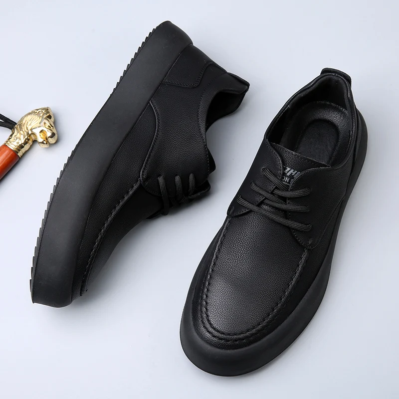 Herren Freizeitschuhe mit Schnürung – Modisch, Handgefertigt aus Echtem Leder, Outdoor Oxfords - Image 5